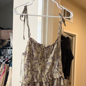 Floral Tie-Strap Dress